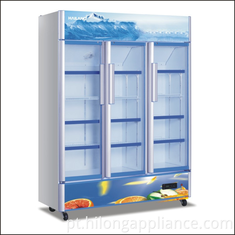 Supermarket Three Door Upright Beverage Cooler